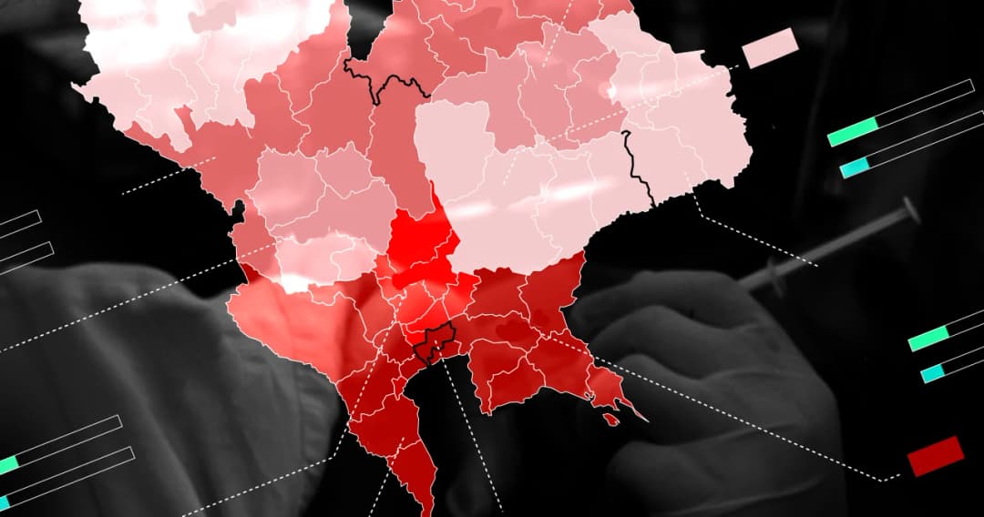 สถานการณ์โควิด-19 ทั่วไทย ตรวจ 5 ติด 1 – ฉีดวัคซีนเข็ม 2 แล้ว 20% ของประชากร
