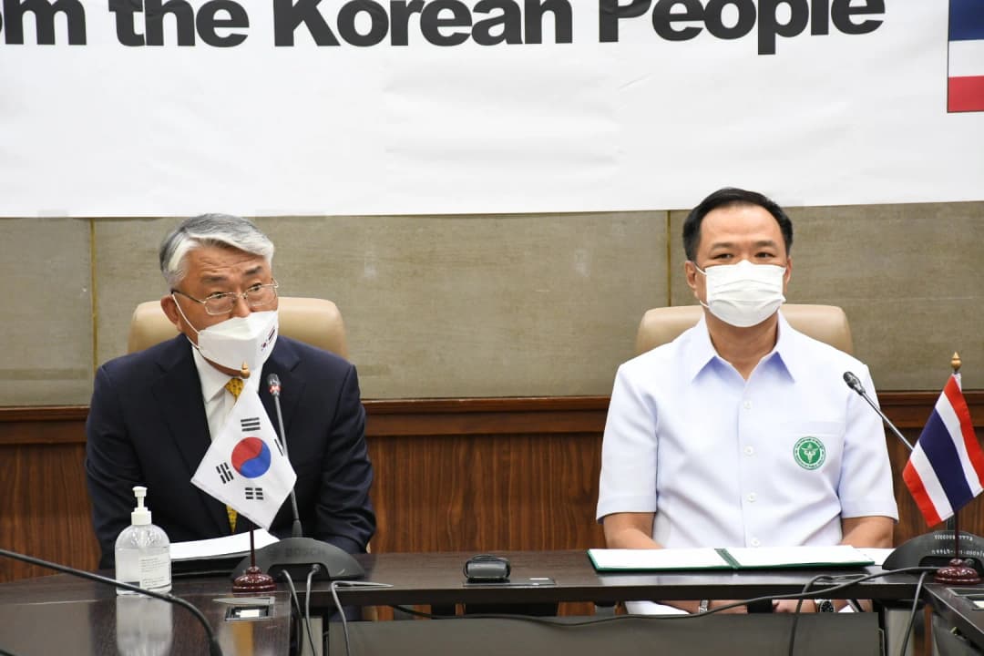 รัฐบาลเกาหลีมอบวัคซีนแอสตร้าฯ 4.7 แสนโดสให้รัฐบาลไทย