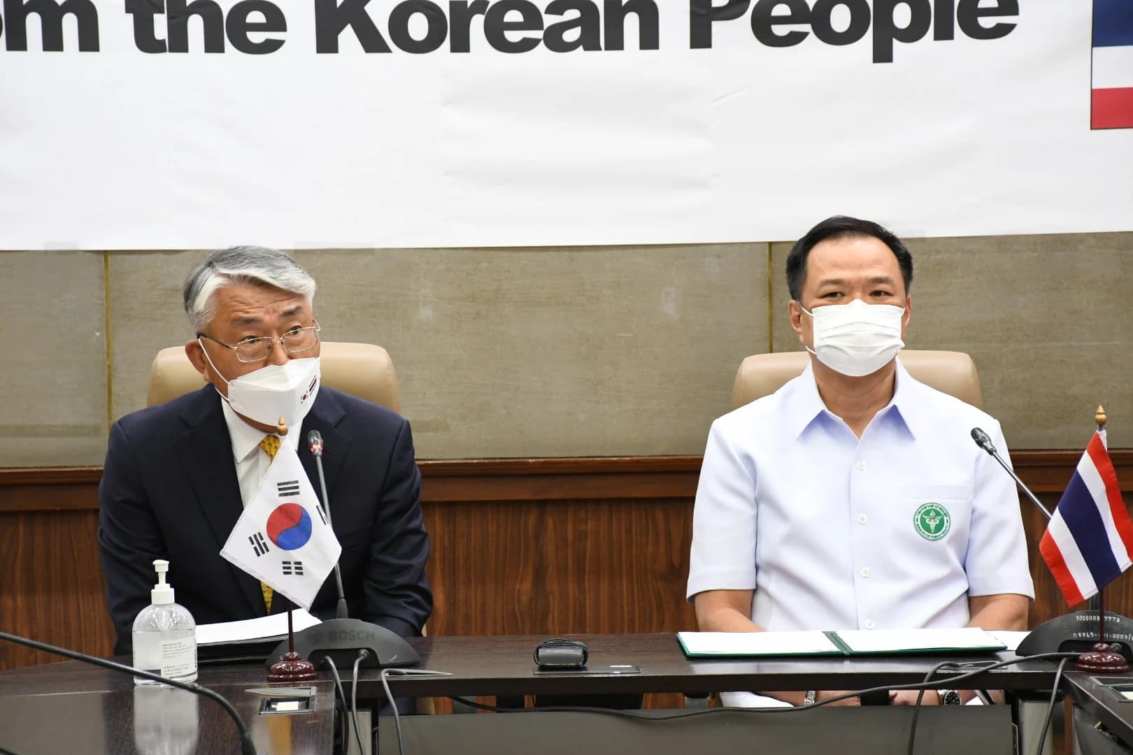 รัฐบาลเกาหลีมอบวัคซีนแอสตร้าฯ 4.7 แสนโดสให้รัฐบาลไทย