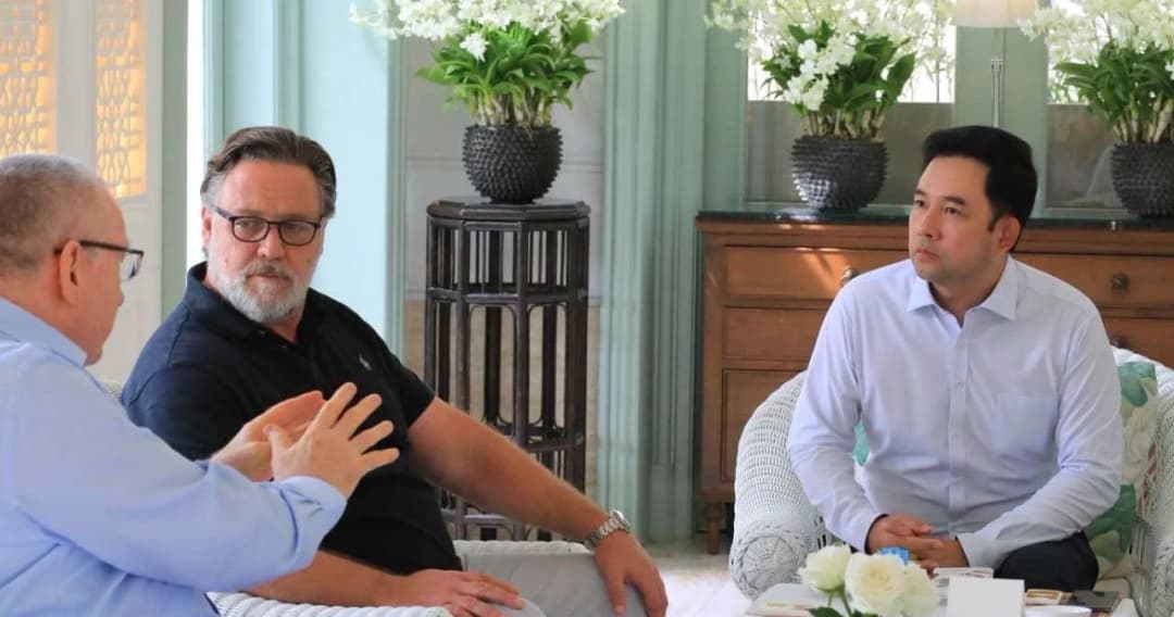 รัสเซล โครว์ เข้าพบ รมว.วัฒนธรรม พร้อมชื่นชมคนไทย อาหารไทย และประทับใจธรรมชาติ 