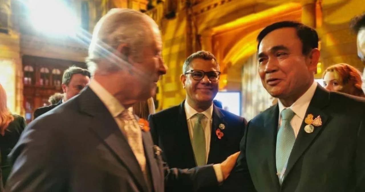 รัฐบาลเผยภาพ เจ้าฟ้าชายชาร์ลส์ ทรงมีปฏิสันถาร กับ พล.อ.ประยุทธ์