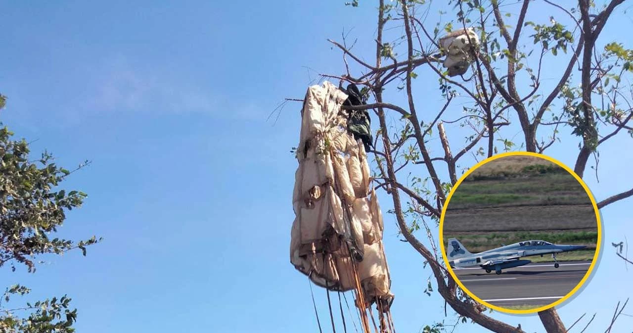 เครื่องบินขับไล่ F-5 ของกองทัพอากาศ ตกที่ จ.ลพบุรี นักบินดีดตัวออกมาได้