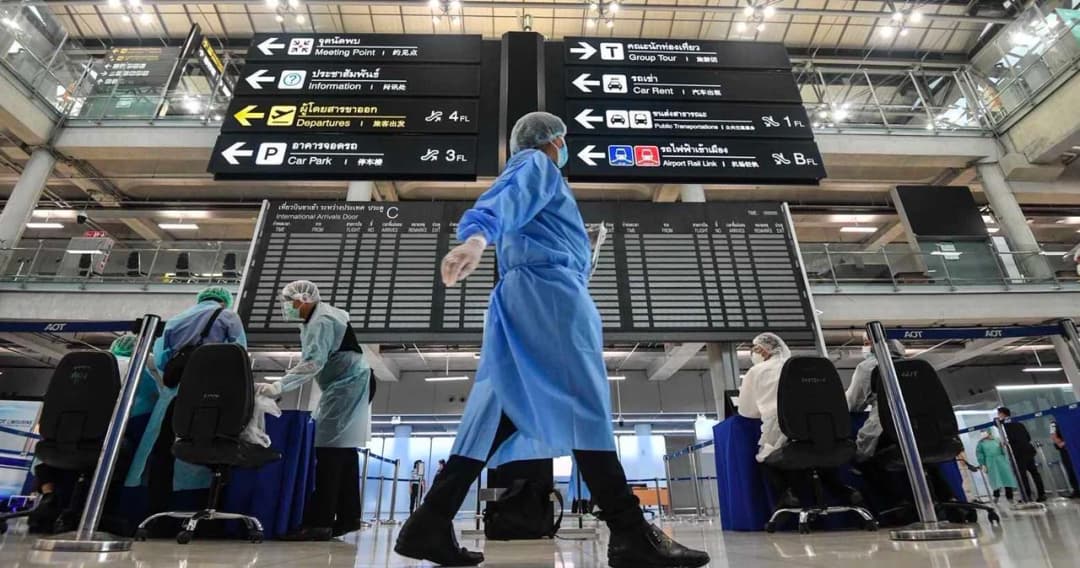 เดือนธันวาคม มีผู้เดินทางเข้าไทย 62,070 คน มีผู้ติดโควิด 102 คน 