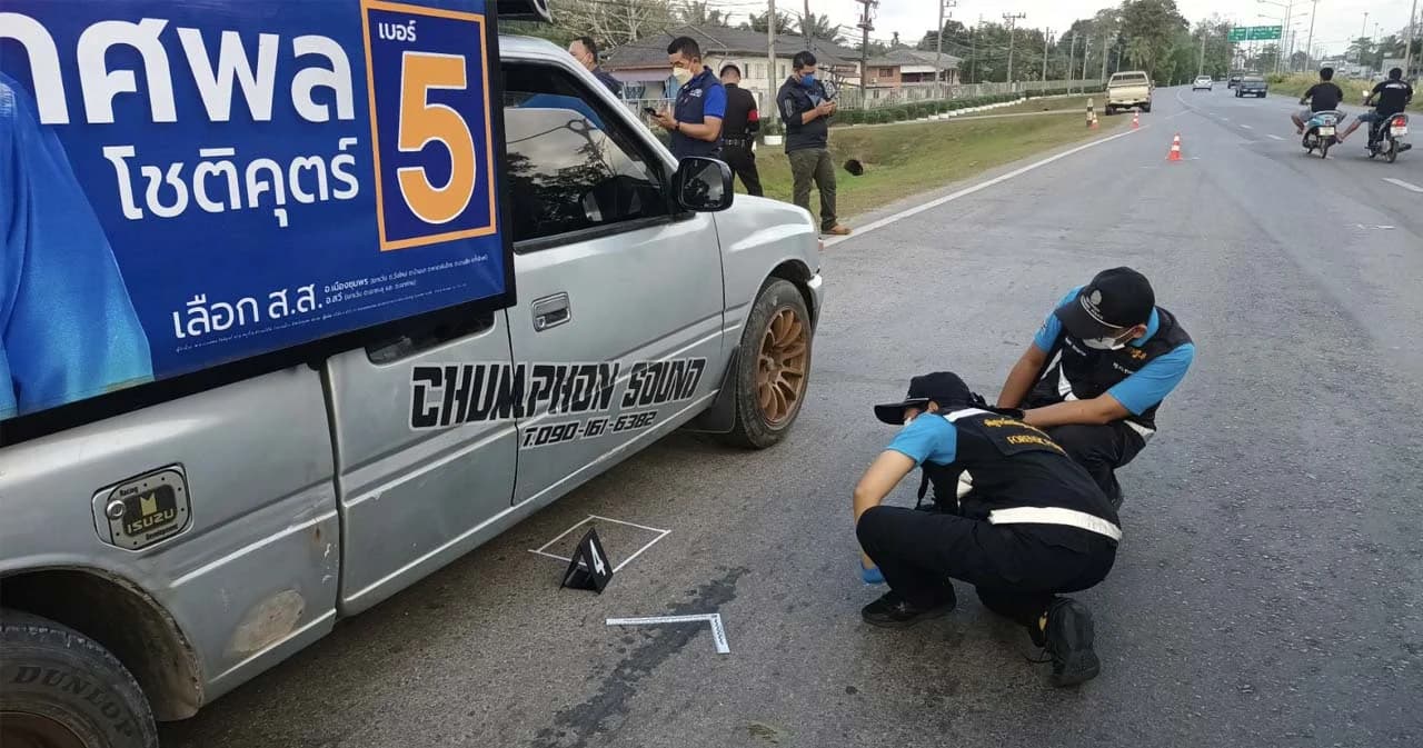 ยิงใส่รถแห่ผู้สมัครเลือกตั้งซ่อมชุมพรของพรรคกล้า ‘กรณ์’ ซัด หมาลอบกัด