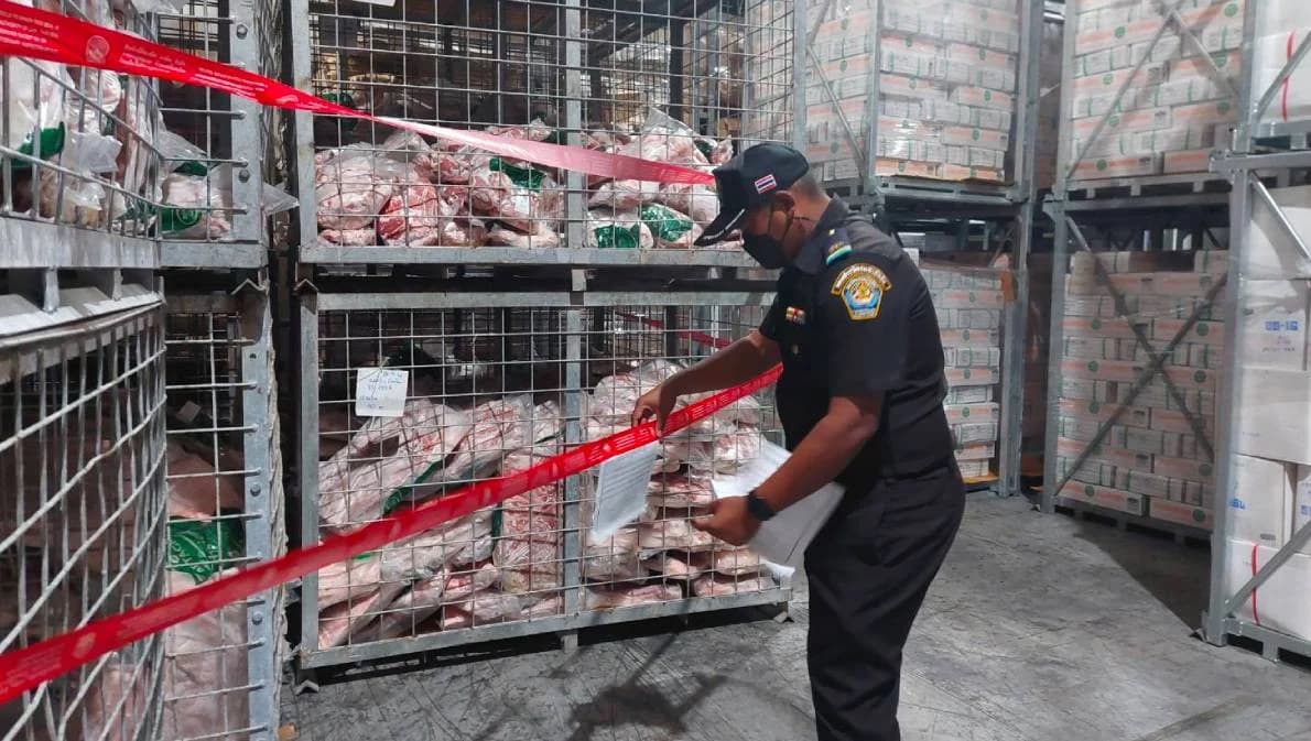 ถอนอายัดแล้ว หมูแช่แข็ง 211,361 กิโลกรัม ห้องเย็น จ.สงขลา