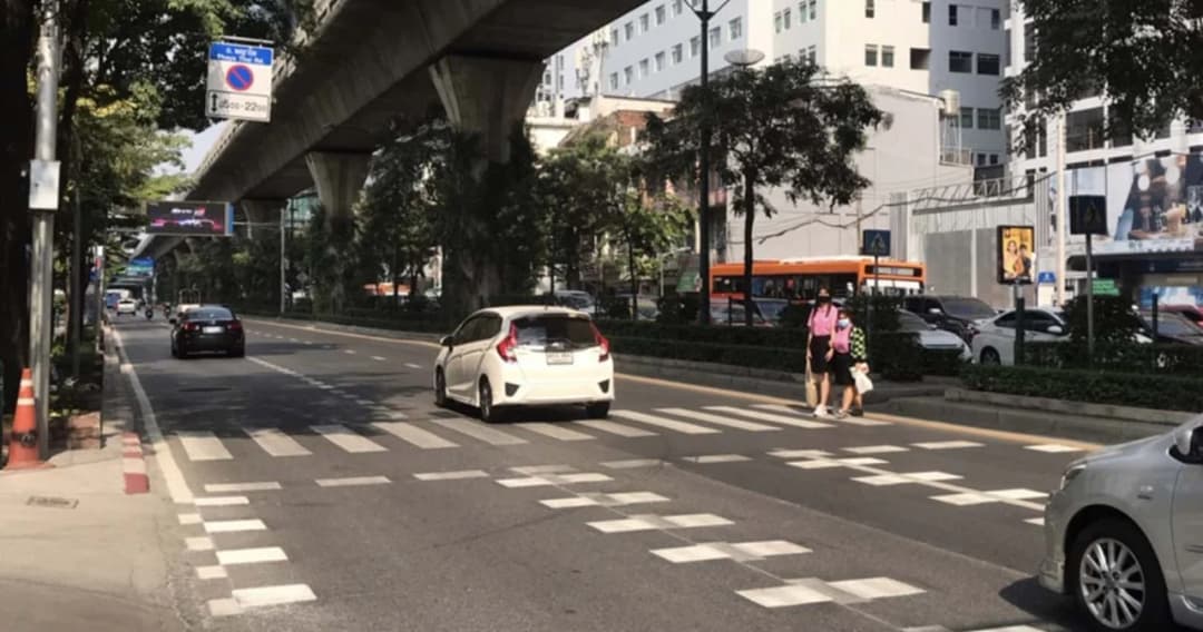 เปิดผลสำรวจทางม้าลาย กทม.พบ 89% รถไม่หยุดให้คนข้าม