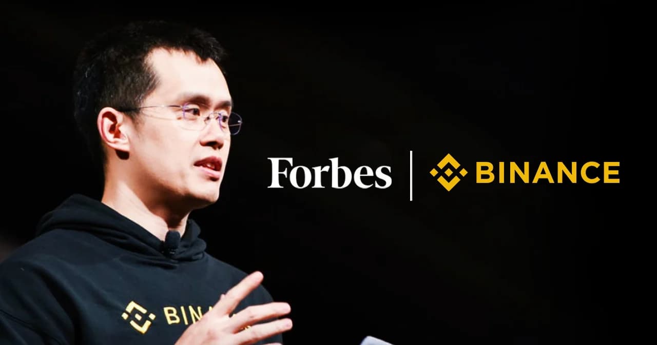 Binance แหล่งเทรดคริปโตเล่นใหญ่ ลงทุนในสื่อเก่าแก่ Forbes กว่า 6 พันล้านบาท