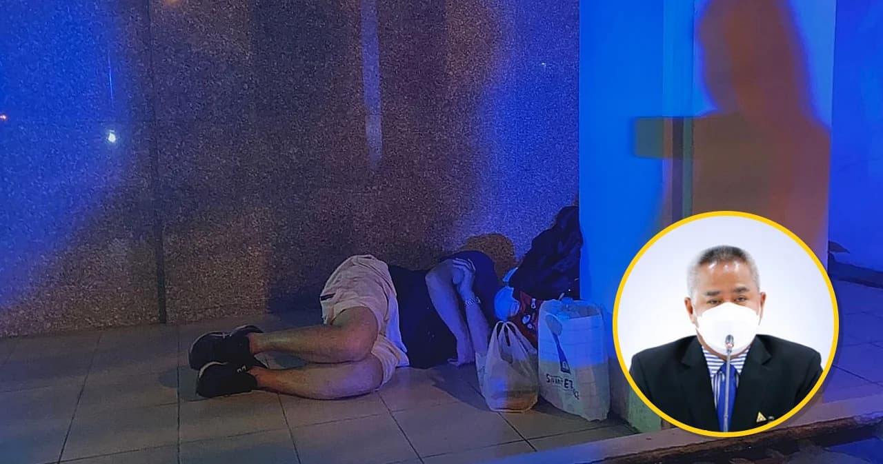 รปภ. ป่วยโควิดนอนหน้าธนาคาร ได้เข้ารักษาในฮอสพิเทลแล้ว