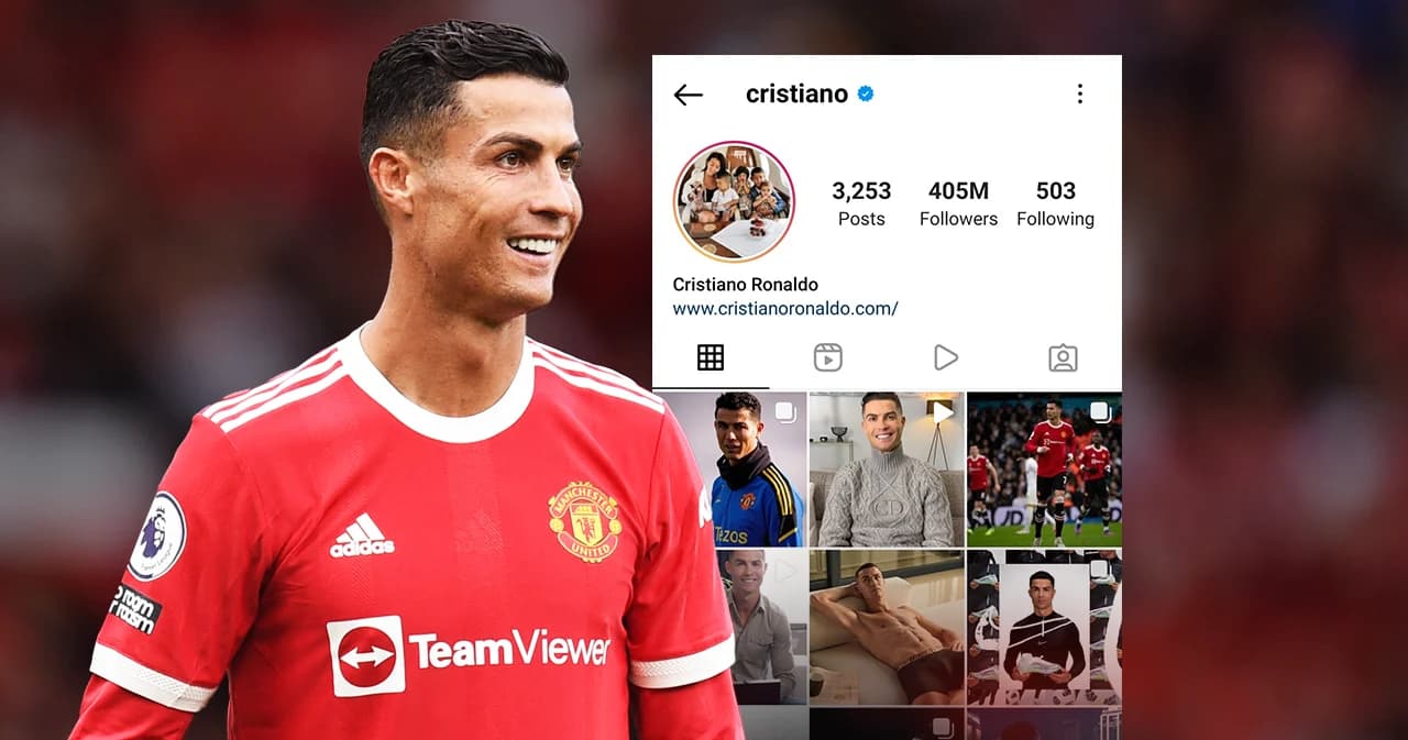 กฎ 4 ส่วนการโพสต์ IG ของ คริสเตียโน่ โรนัลโด้