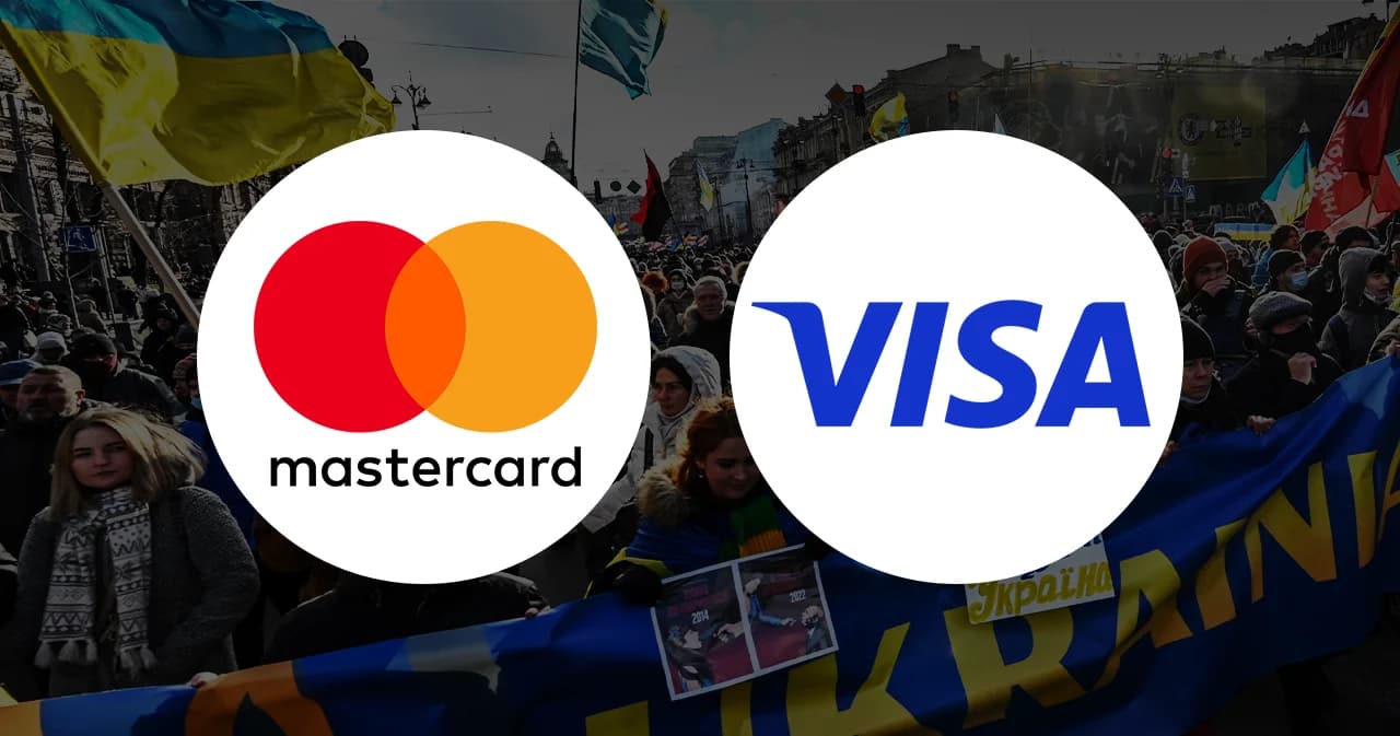 บริษัทการเงินทยอยแบนรัสเซีย Visa-Mastercard ประกาศจุดยืน ช่วยเหลือยูเครน