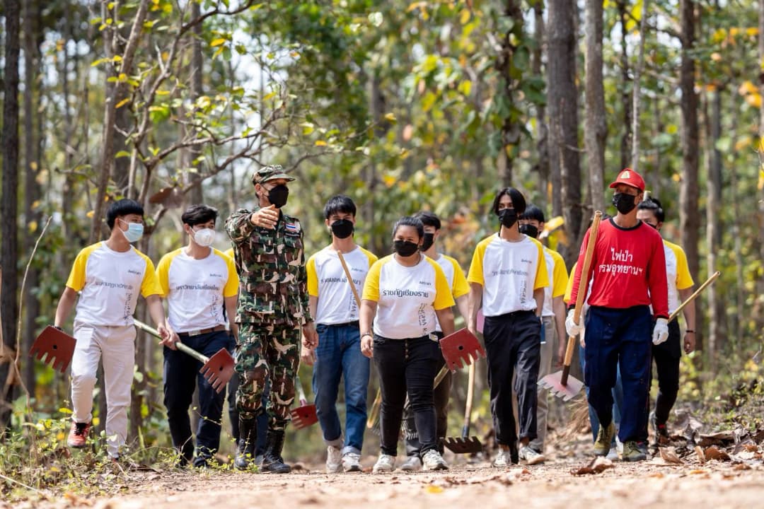 เครือข่ายนักศึกษาสิงห์อาสาลุย 124 จุดเสี่ยงไฟป่าภาคเหนือ เร่งป้องกันป่าต้นน้ำ ลดปัญหาฝุ่นควัน