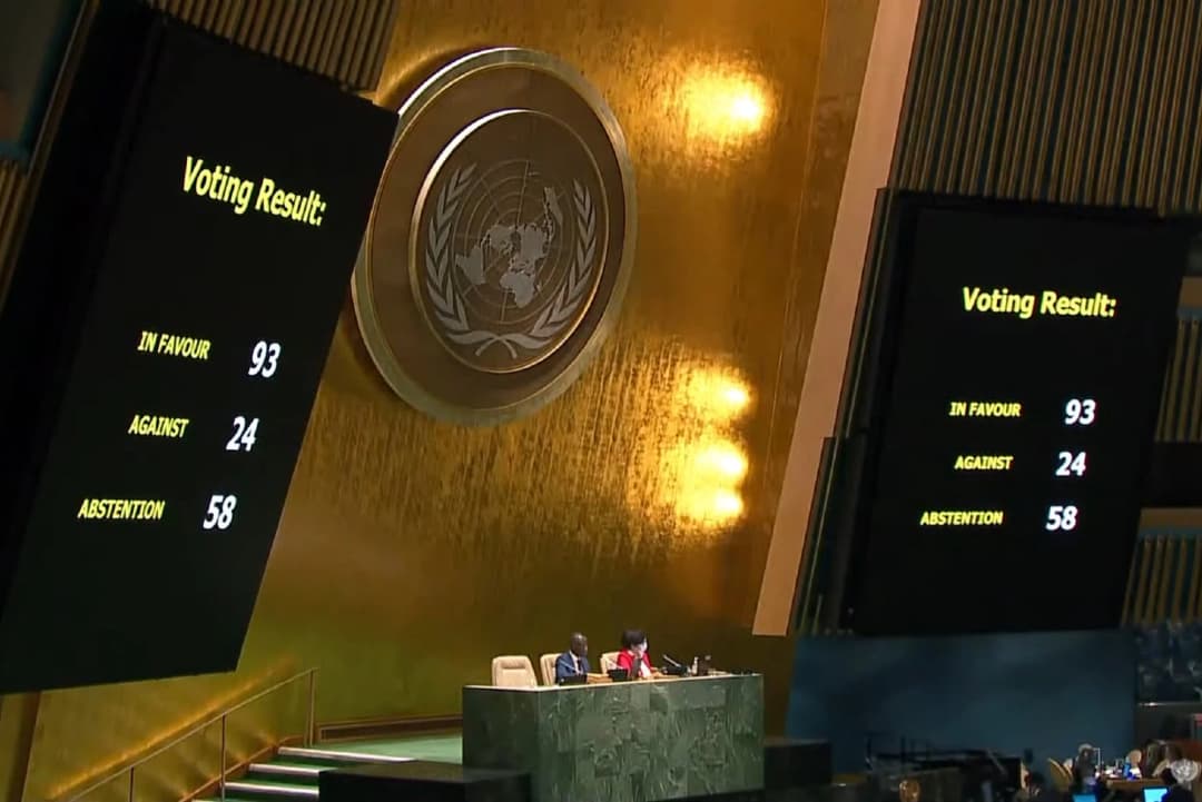 สมัชชาสหประชาชาติลงมติขับรัสเซียพ้นคณะมนตรีสิทธิมนุษยชน UN ด้วยคะแนน 93-24 เสียง