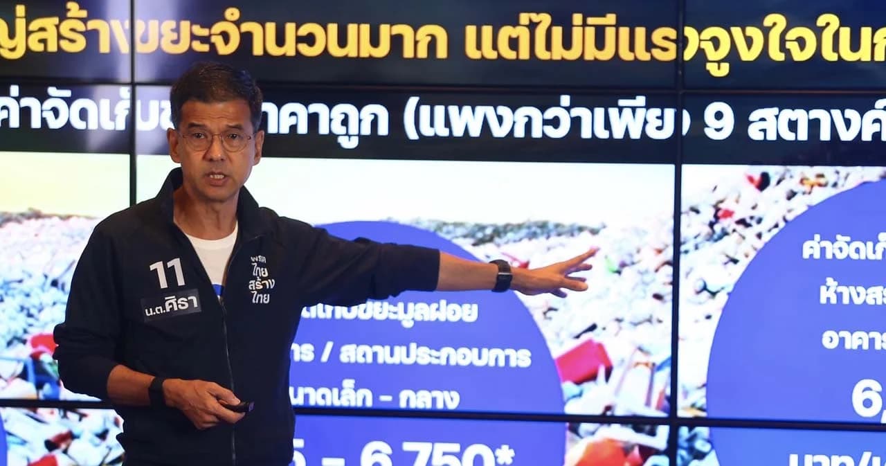 ‘ศิธา’ คิดต่างจัดการขยะ ประกาศแนวทาง 3 ระยะ ตั้งแต่ต้นน้ำถึงปลายน้ำ