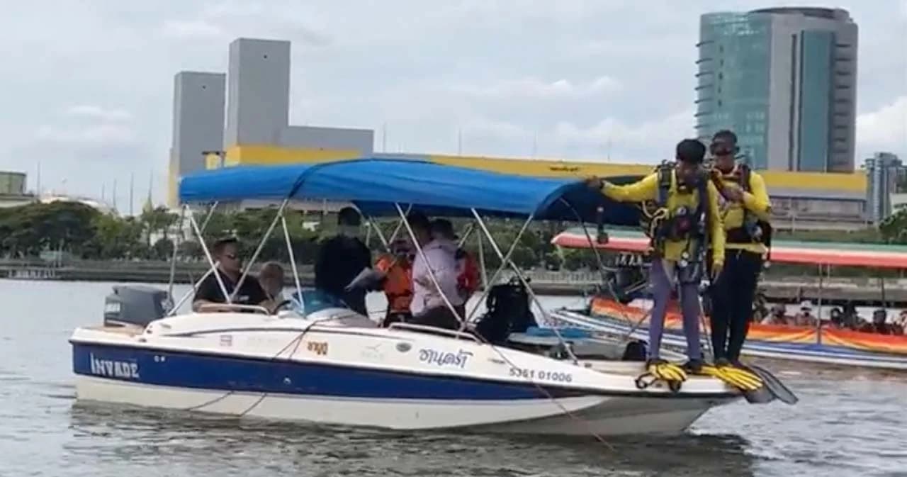 ‘อัจฉริยะ’ นำทีมประดาน้ำ งมหาวัตถุพยาน ‘คดีแตงโม’ ในแม่น้ำเจ้าพระยา 3 จุด