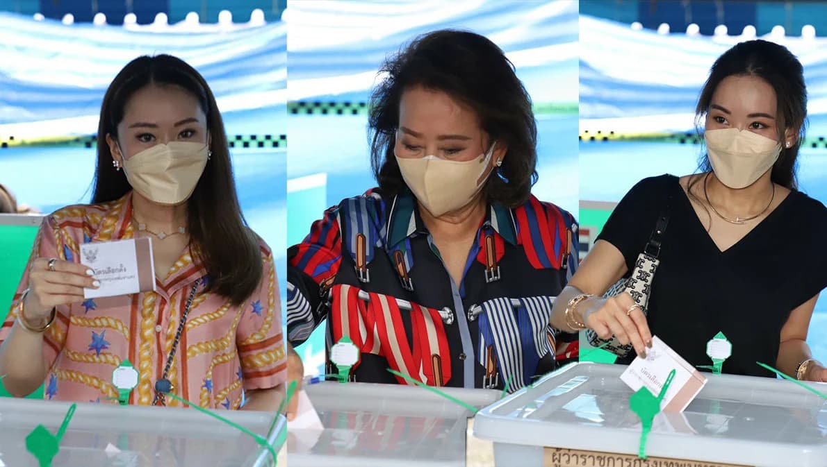 ครอบครัว ‘ชินวัตร’ ไปเลือกตั้งผู้ว่าฯ กทม. ขอ ปชช.ไปร่วมเป็นส่วนหนึ่งเปลี่ยนแปลงกรุงเทพฯ