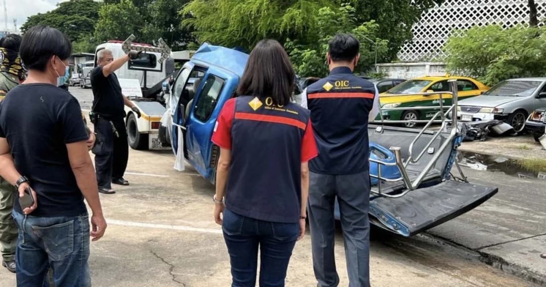 คปภ. ช่วยเหลือประกันภัย เหตุกระบะชนเสาไฟฟ้าโค้งอันตราย พบรถเกิดเหตุ มีแค่ประกันพ.ร.บ.