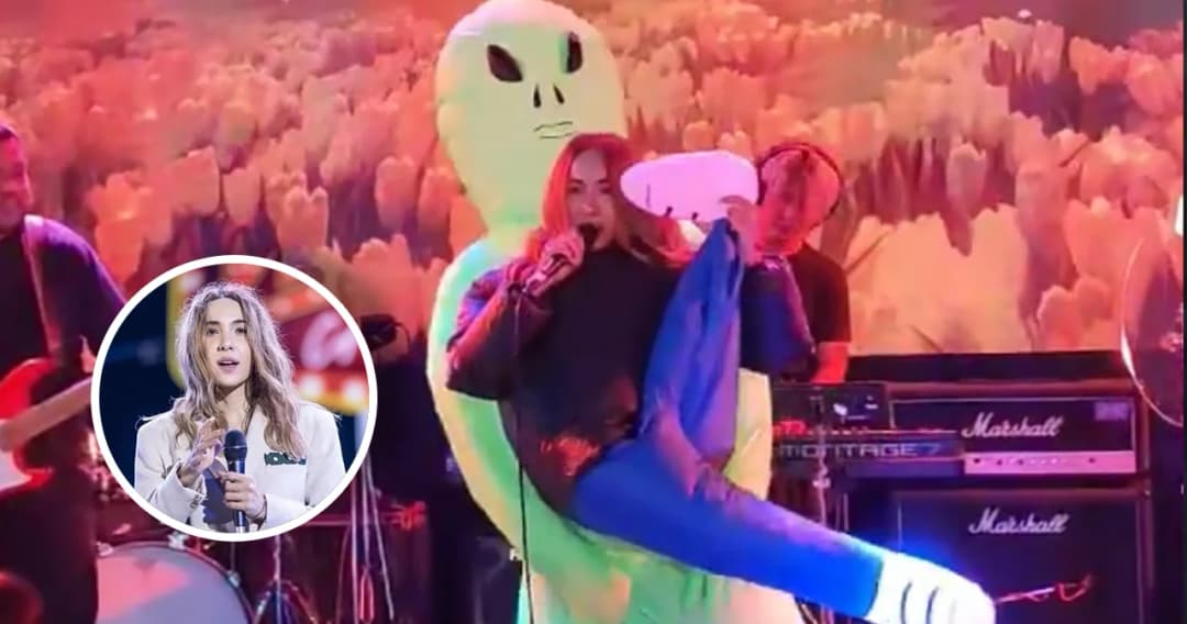 ‘ปาล์มมี่’ สร้างตำนานบทใหม่ใส่ชุดเอเลี่ยนร้องเพลง ‘ซ่อนกลิ่น’