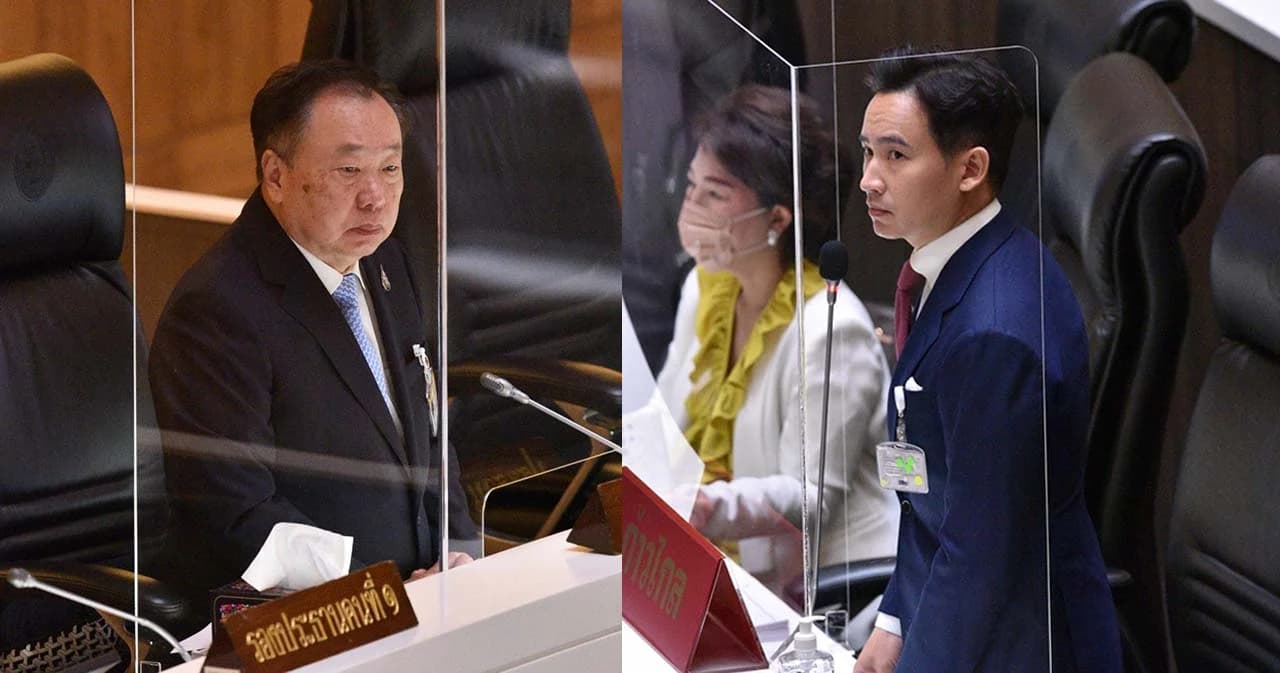 ‘พิธา’ โดนเท ไม่มีใครมาตอบกระทู้ปมวิกฤตเศรษฐกิจฟุบเฟ้อ ‘สุชาติ’ ฝากนายกฯ อย่าสั่งเหมือนทหาร