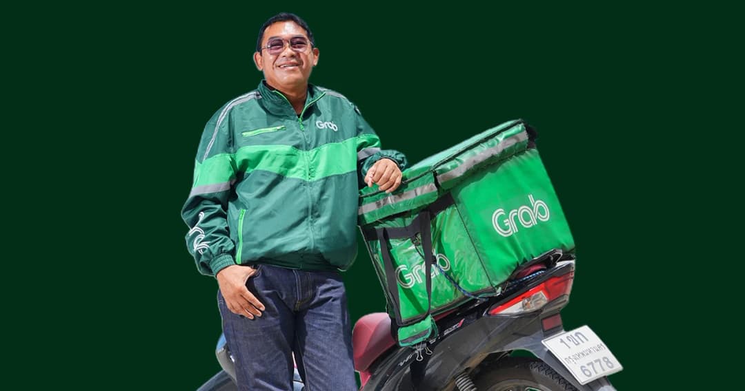 ‘แกร็บวัยเก๋า’ เกษียณแล้วแต่ยังมีอาชีพ หาเงินได้บนแพลตฟอร์ม
