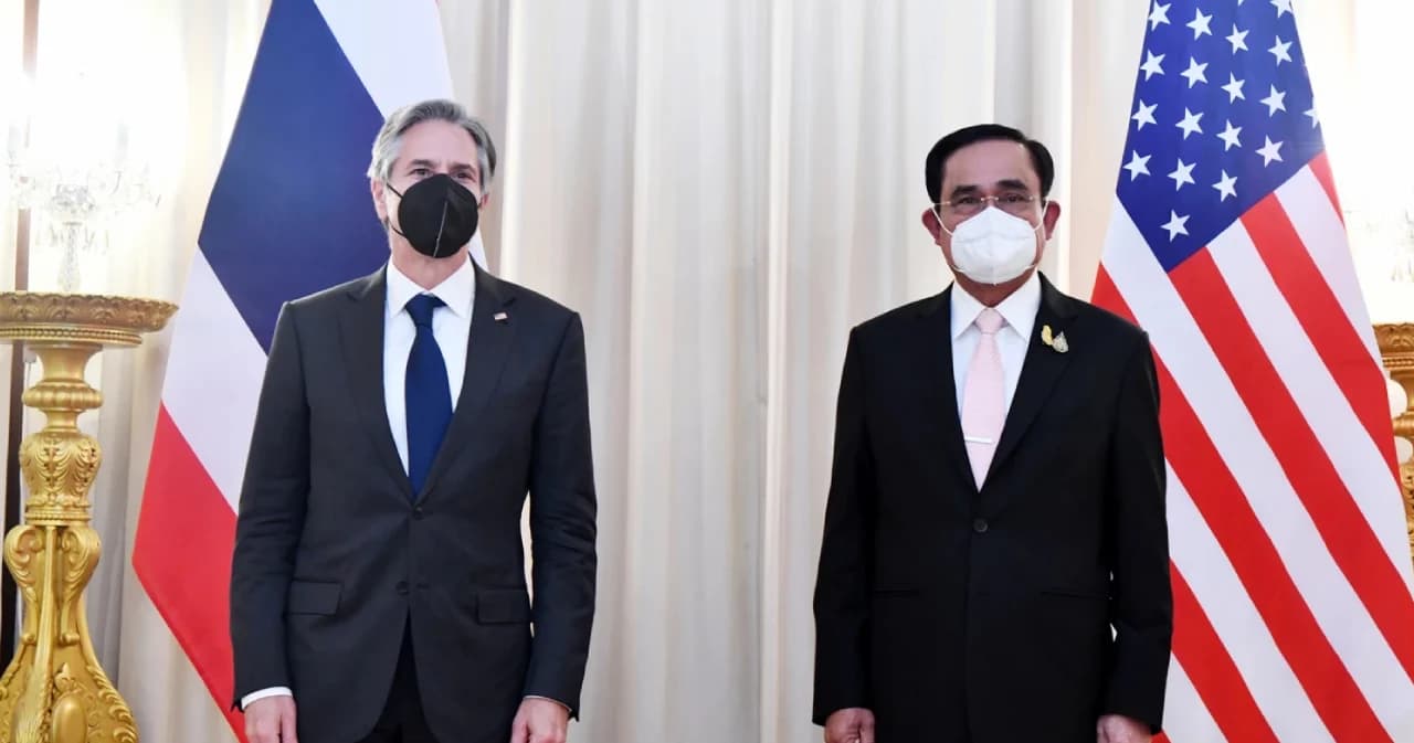 ประยุทธ์ ต้อนรับ รมว.ต่างประเทศสหรัฐ กระชับสัมพันธ์ร่วมฟื้นฟูเศรษฐกิจ ต่อต้านการค้ามนุษย์