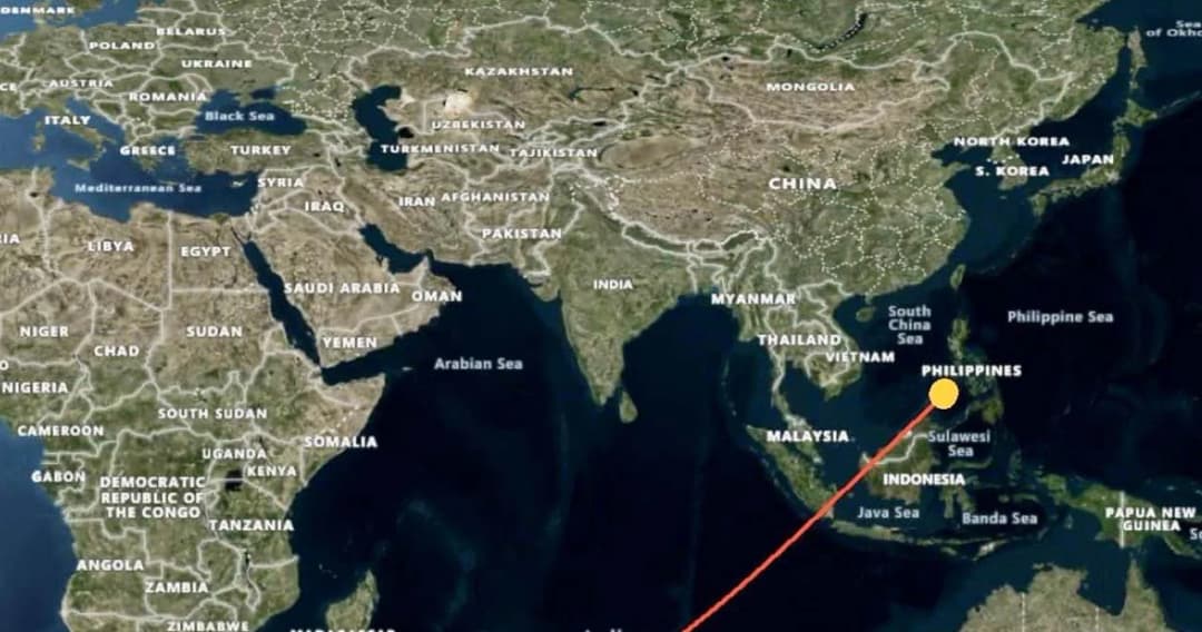 GISTDA เผยเศษชิ้นส่วนจรวดลองมาร์ช 5 บี ตกในเขตทะเลซูลูของฟิลิปปินส์