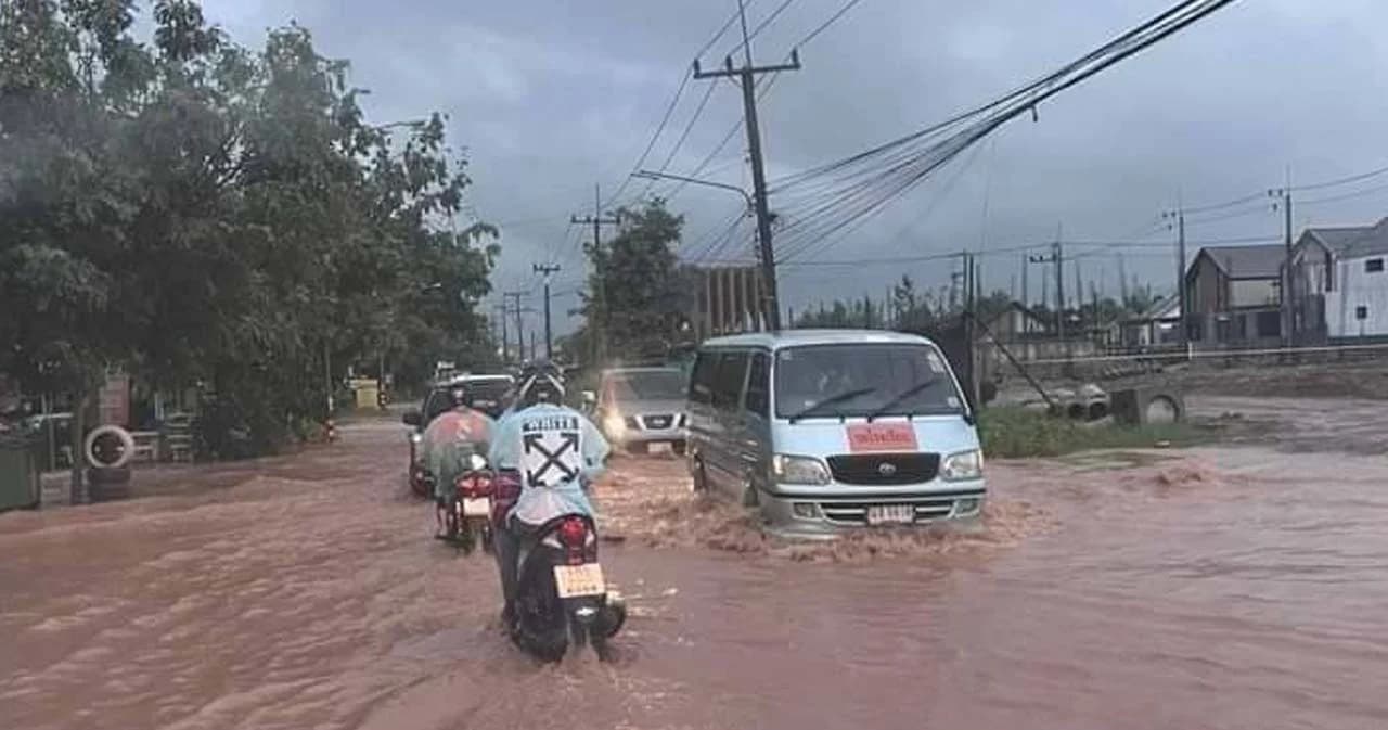 ปภ.รายงานเกิดสถานการณ์อุทกภัยใน 10 จังหวัด เร่งช่วยเหลือผู้ประสบภัย