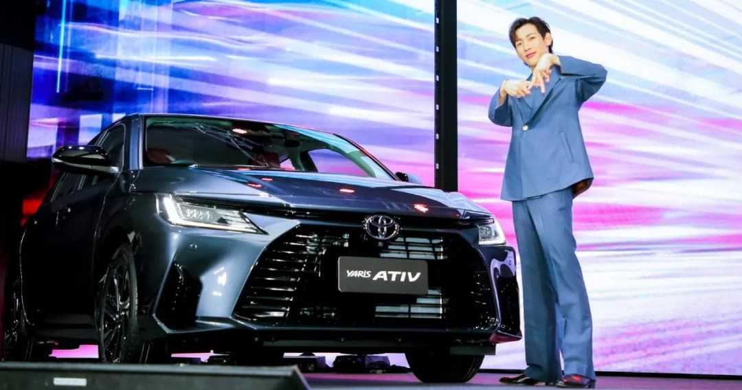 โตโยต้า เปิดตัว ‘YARIS ATIV’ อีโคคาร์โฉมใหม่ดีไซน์หรู พร้อม ‘แบมแบม’ พรีเซนเตอร์คนใหม่