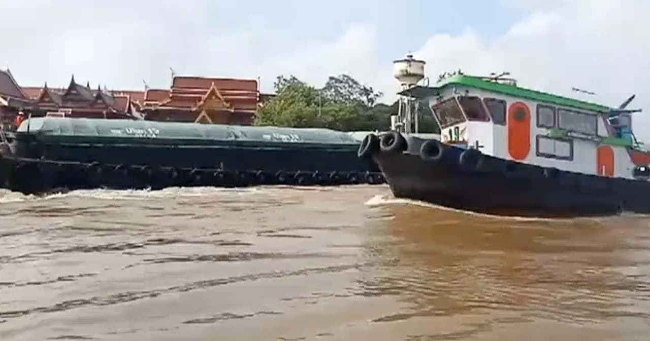 กรมเจ้าท่าสั่งงดเดินเรือลากจูงผ่านเจ้าพระยา – ป่าสัก ช่วงกลางคืน (ชั่วคราว) ป้องกันอันตรายช่วงน้ำหลาก