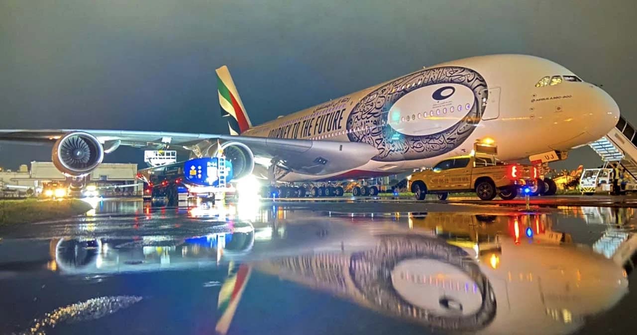 เปิดภาพประวัติศาสตร์ Airbus A380 มาเยือนท่าอากาศยานดอนเมือง เป็นครั้งแรก