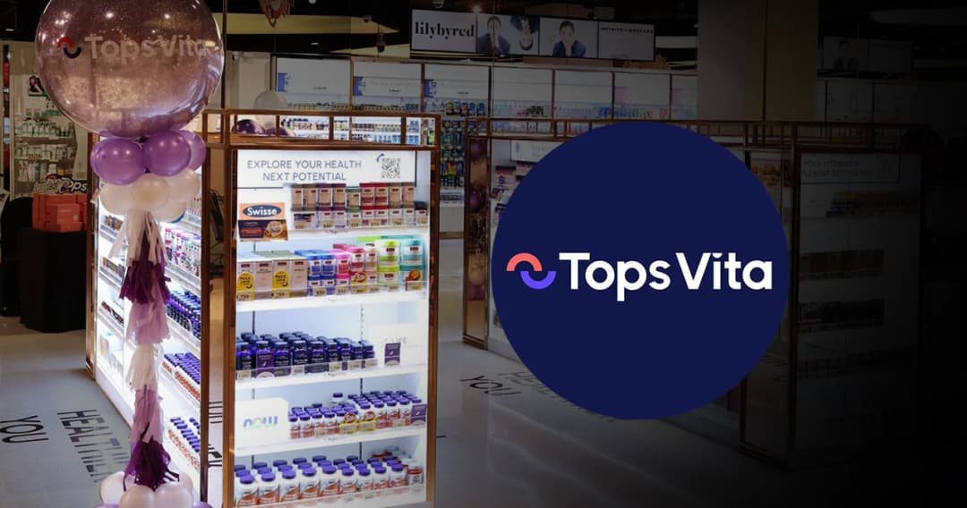 ‘เซ็นทรัล รีเทล’ รุกธุรกิจใหม่ เปิดตัวร้านขายวิตามิน ‘TopsVita’ ตั้งเป้า 5 ปี ขยาย 400 สาขา