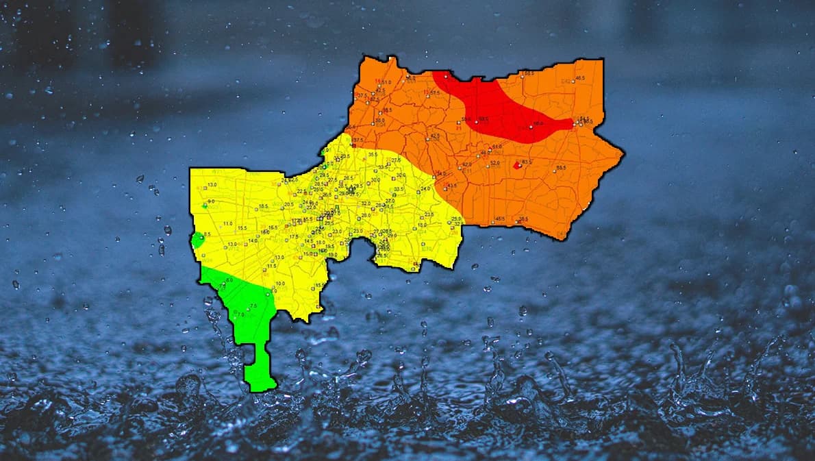 กทม.ฝนตกค่ำถึงเช้า ปริมาณน้ำฝนมากสุดที่สายไหม 71.5 มม.