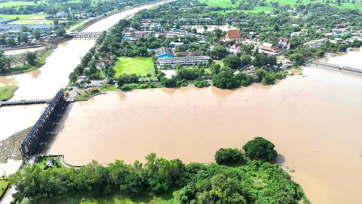เฝ้าระวังแม่น้ำป่าสัก-แม่น้ำเจ้าพระยา และท้ายเขื่อนพระรามหก