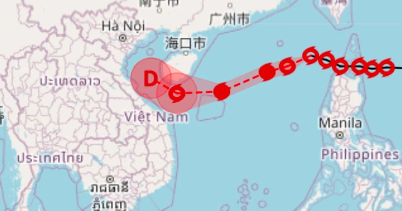 อุตุฯ เตือนพายุ ‘เนสาท’ ฉบับ 7 จ่อเข้าเวียดนาม ไทยตอนบนฝนเล็กน้อย ภาคใต้ฝนตกหนัก