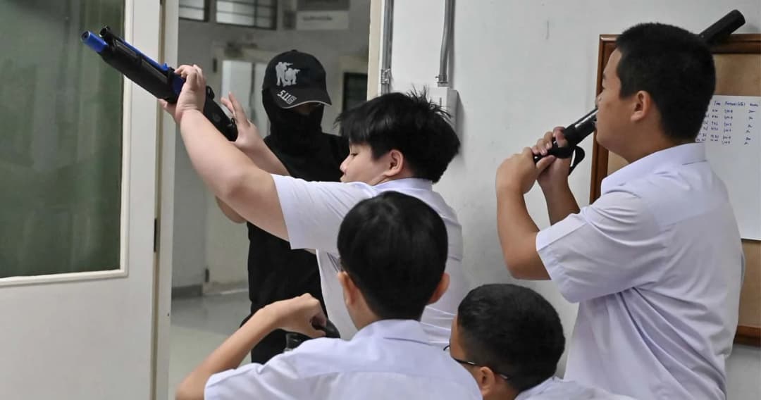 ซ้อมเอาตัวรอดจากเหตุกราดยิง