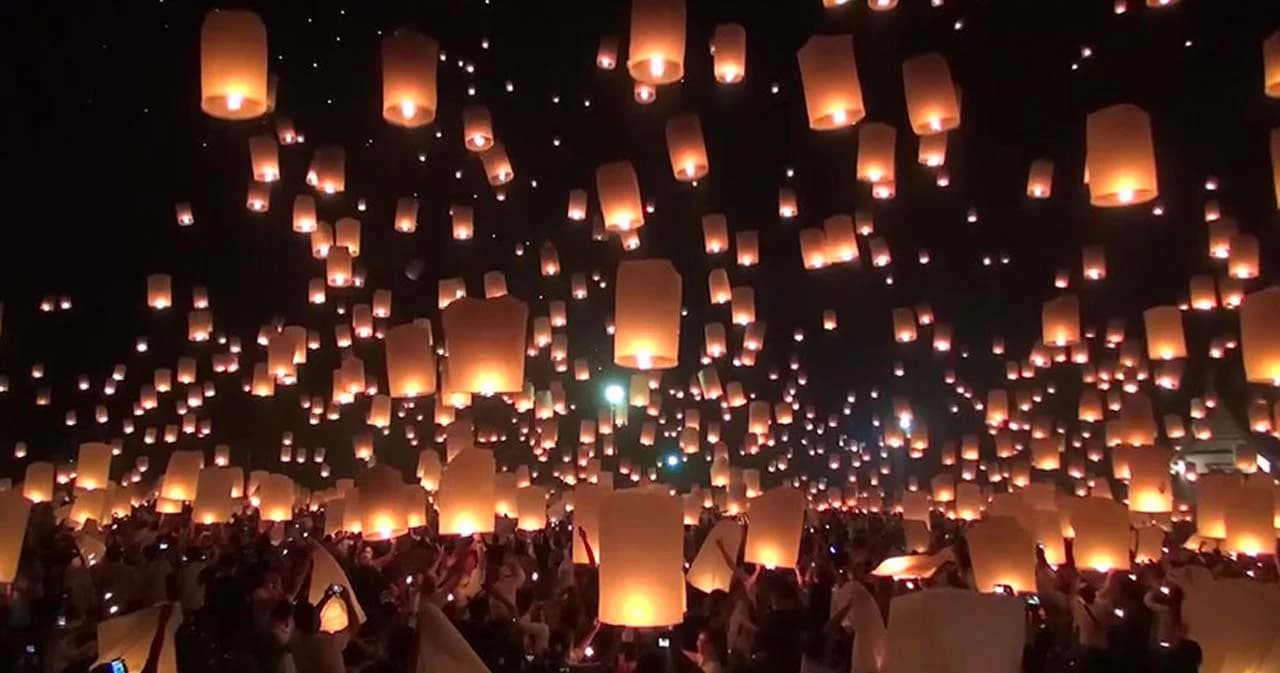 ฝ่าฝืนปล่อยโคมลอยในเขตรอบสนามบินช่วงเทศกาลลอยกระทง โทษหนักสุด ‘ประหารชีวิต’