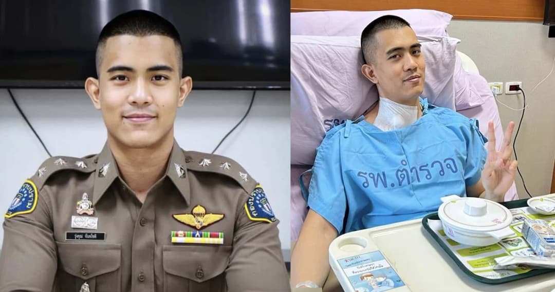 ตำรวจหนุ่ม เล่าป่วยมะเร็งปอดระยะลุกลาม ชอบออกกำลังกาย-ไม่สูบบุหรี่ ชี้ “ใจ” สำคัญ