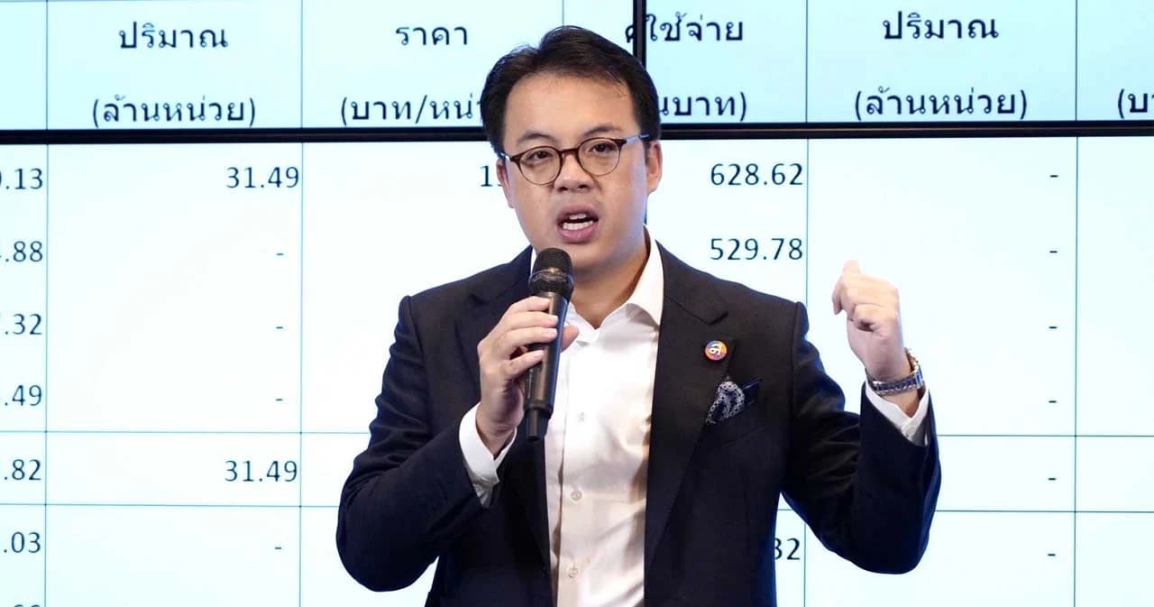 ‘ไทยสร้างไทย’ เปิดสัญญาการซื้อไฟระหว่างรัฐและนายทุนพลังงาน แฉจ่ายเงินกว่า 8 พันล้านบาท ให้ 6 โรงงานไฟฟ้า ที่ยังไม่ได้ผลิตเลย