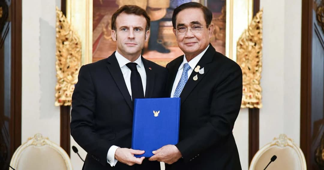 ‘มาครง’ ปธน.ฝรั่งเศส ตอบรับหนุน รื้อฟื้นการเจรจา FTA ไทย – EU