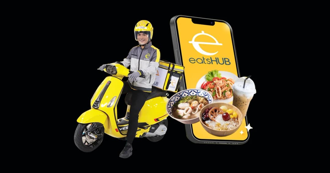 eatsHUB แอปฟู้ดเดลิเวอรี่แห่งชาติ 7 เดือนมีคนใช้แล้ว 6 แสนราย สร้างอาชีพให้ไรเดอร์กว่า 3 พันคน
