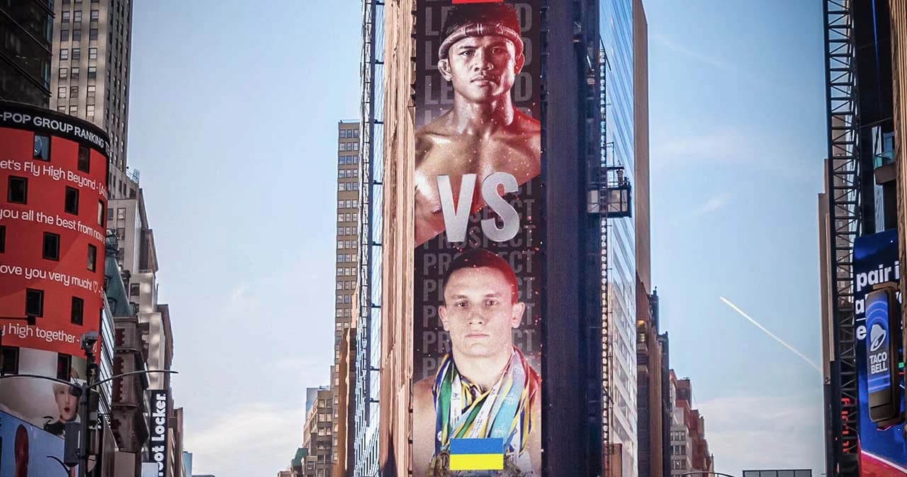 ‘บัวขาว’ ลั่นกระหึ่มโลกอีกครั้งกลางไทม์สแควร์ตระหง่านบนบิลบอร์ดกับไฟต์โหดสุดในชีวิต