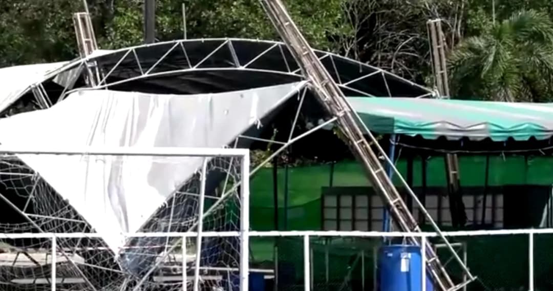 กองทัพเรือแจงปมสาวโพสต์สามีเมาค้าแต่ต้องบินเฮลิคอปเตอร์วันเด็ก เป็นเหตุเต็นท์พังถล่ม