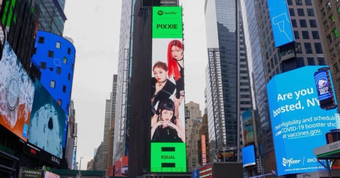 ‘PiXXiE’ เกิร์ลกรุ๊ปไทยวงล่าสุด ที่ได้ขึ้นบิลบอร์ด กลางไทม์สแควร์นิวยอร์กในโปรเจกต์ ‘Spotify EQUAL’