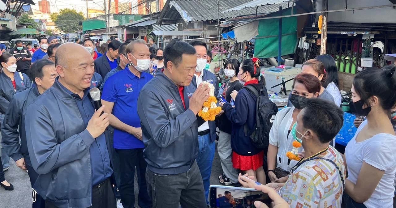 ‘อนุทิน’ ลงหาเสียงพื้นที่กรุงเทพฯ ช่วย ‘ประเดิมชัย’ ย้ำนโยบายพูดแล้วทำ