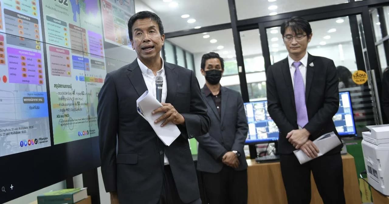 ผู้ว่าฯ ชัชชาติ เตือน 26 ม.ค.นี้ ค่าฝุ่นจะเพิ่มขึ้น-เฝ้าระวังจนกว่าจะพ้นเดือน ก.พ.