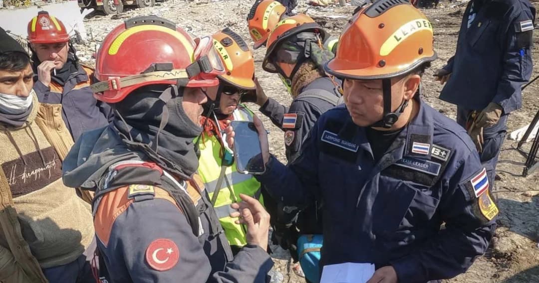 โบอิ่ง 740 นำสิ่งของพระราชทานช่วยเหลือแผ่นดินไหวตุรกี-รับ 23 คนไทยกลับ