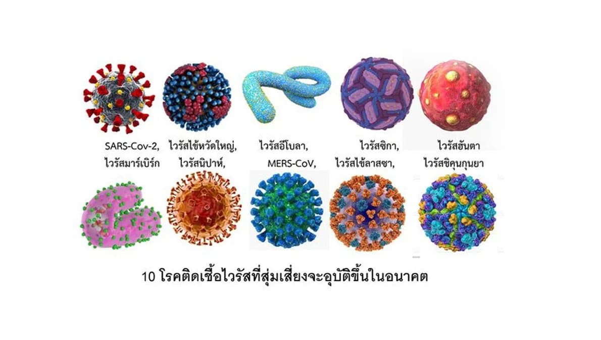 โควิดขึ้นแท่นที่ 1 โรคติดเชื้อไวรัส 10 อันดับ สุ่มเสี่ยงอุบัติขึ้นและอาจระบาดไปทั่วโลก