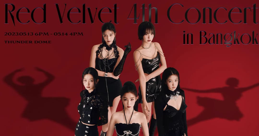 ‘Red Velvet’ เปิดฉากทัวร์คอนเสิร์ตทั่วโลกพร้อมเตรียมมาไทย 13-14 พ.ค.นี้