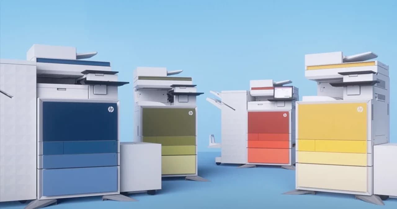 HP LaserJet Managed ซีรีส์ E800/E700 ‘ปริ๊นเตอร์’ ดีไซน์ล้ำ เปลี่ยนสีได้ ปิดทุกช่องโหว่ความปลอดภัย