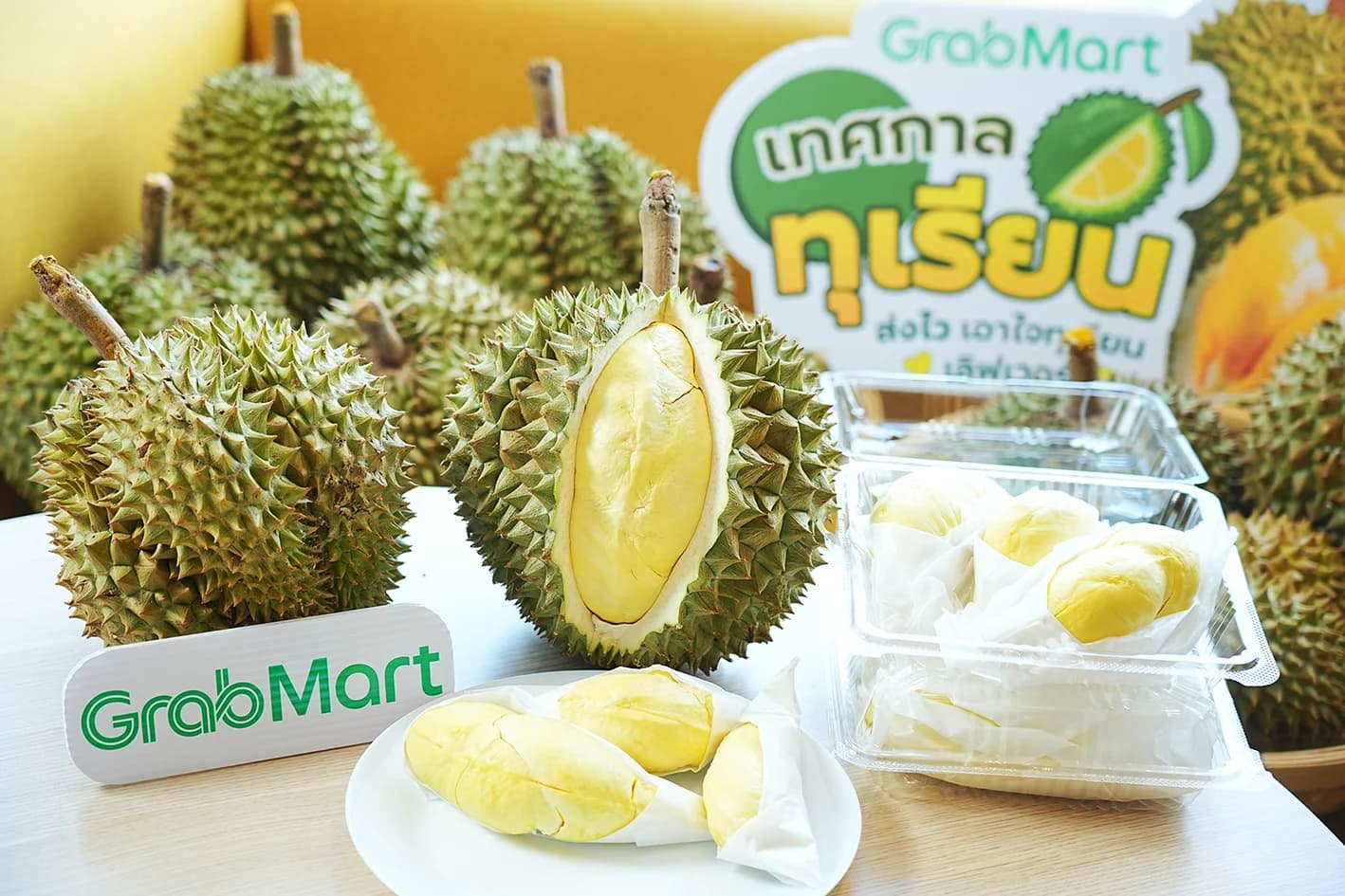 แกร็บมาร์ท เผยช่วงสงกรานต์ ยอดสั่งทุเรียนโต 40% นิยมในกลุ่มนักท่องเที่ยว จีน สิงคโปร์และมาเลเซีย
