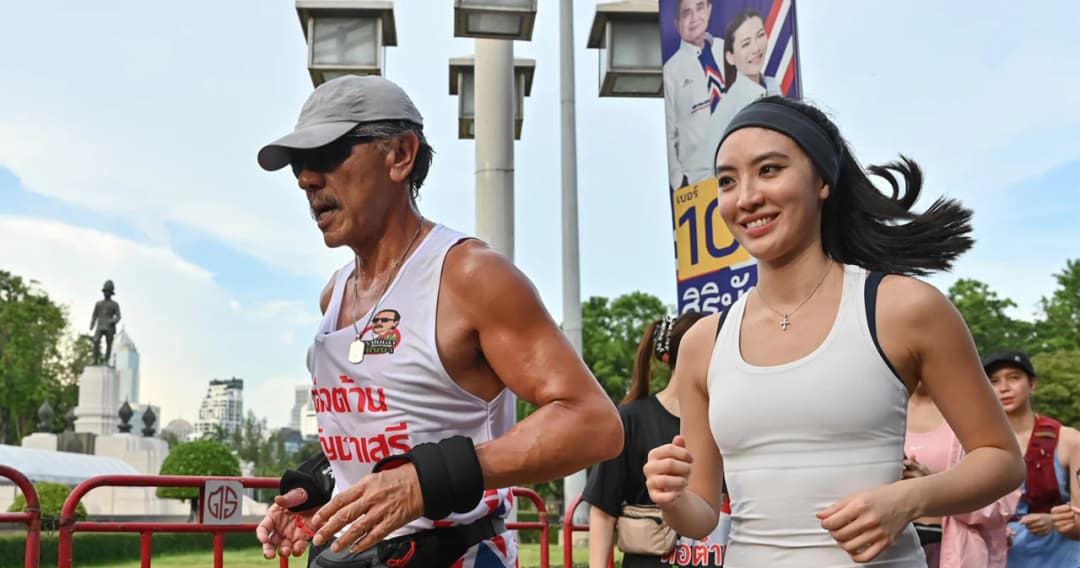 เลือกตั้ง 66 ‘ชูวิทย์’ พาลูกสาว ‘ตระการตา’ วิ่งรณรงค์ต้าน ‘กัญชาเสรี’